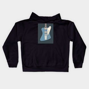 Pelham Blue Vintage FBird Guitar Kids Hoodie